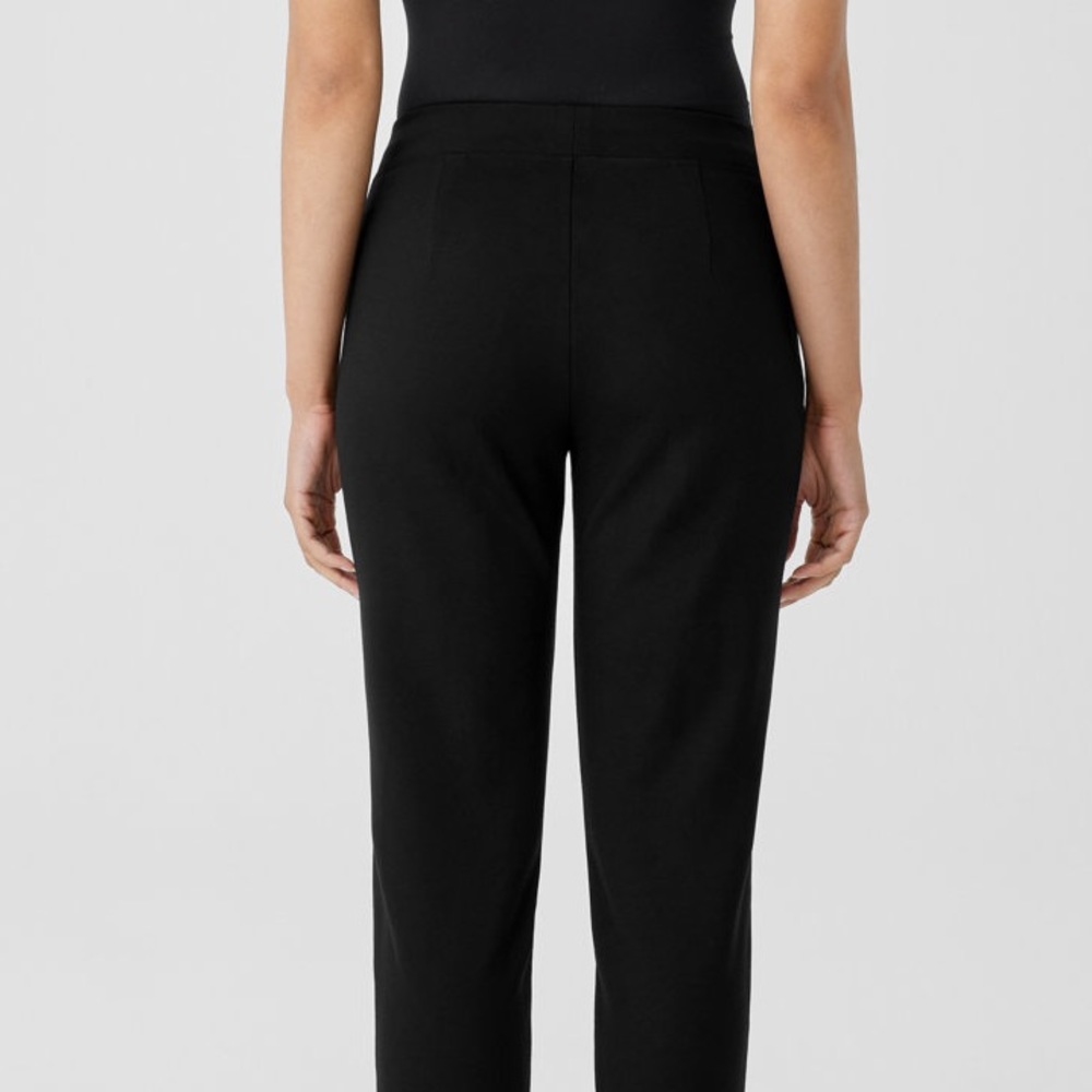 EUC — Eileen Fisher System Stretch Ponte Slim Pant Black Size M - Picture 7 of 7